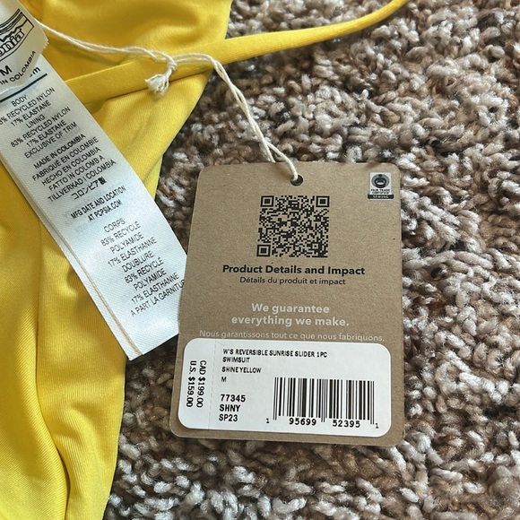 Patagonia Sunrise Slider Reversible One Piece Women’s Swimsuit - Picture 6 of 6